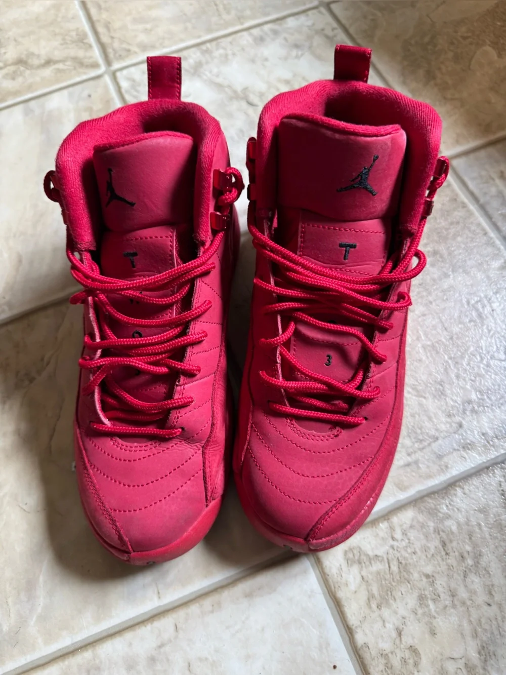 Jordan Red High-Top Sneakers